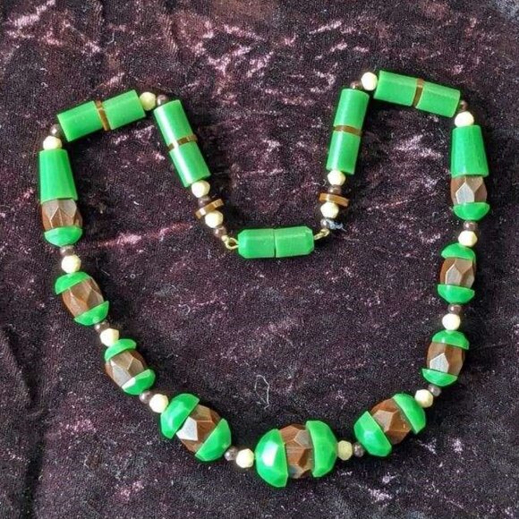 Art Deco Antique Single-Strand Graduated Glass Bead Necklace 1930s - Picture 16 of 16